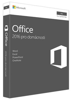 Obrázek Microsoft Office Mac 2016 pro studenty a domácnosti CZ