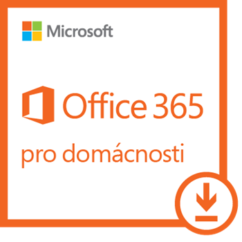 Obrázek Microsoft Office 365 pro domácnosti, 1 rok, elektronicky