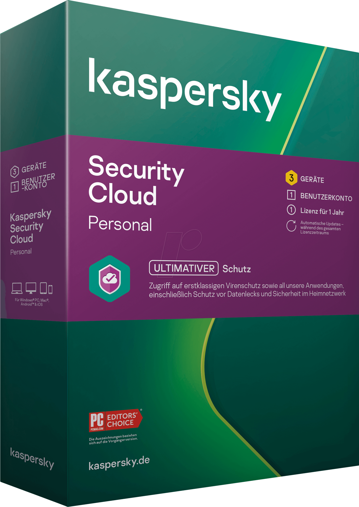 Kaspersky Security Cloud Personal, 5 zařízení, 1 rok, nová licence, elektronicky, KL1923OCEFS