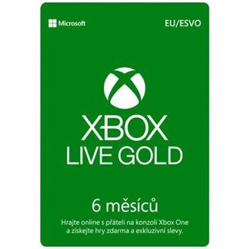 Obrázek Microsoft Xbox Live Gold Membership (Xbox 360, Xbox One), předplatné, 6 měsíců, elektronicky