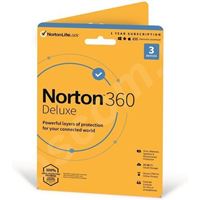 Obrázek Norton 360 Deluxe, 1 rok, 3 zařízení, 25 GB, elektronicky