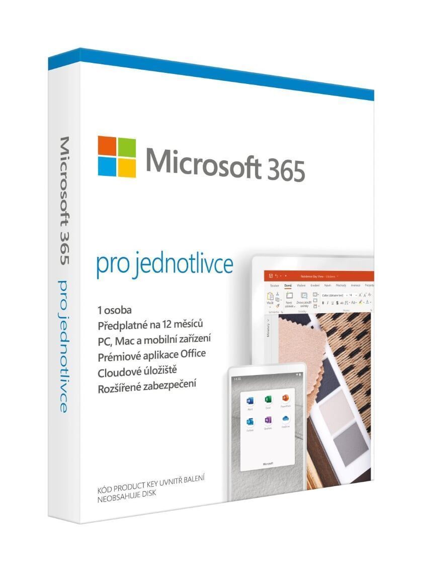 Microsoft 365 Personal, 1 rok, 1 uživatel (5 zařízení), elektronicky, QQ2-00012