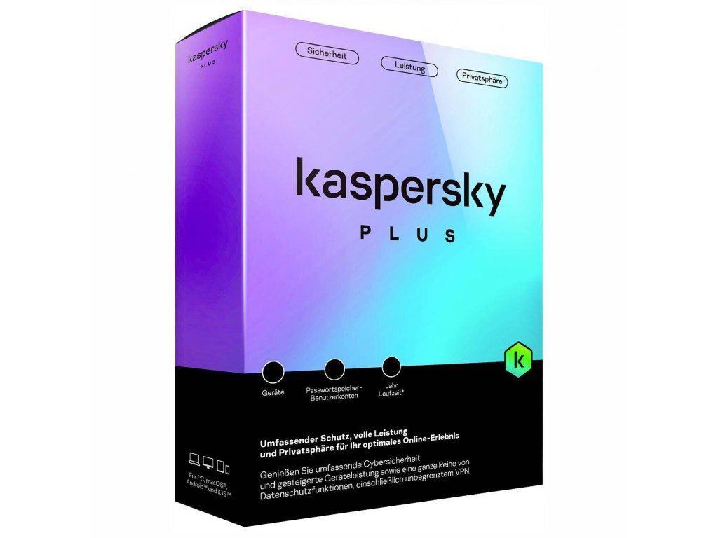 Kaspersky Plus, 1 zařízení, 1 rok, KL1042ODAFS