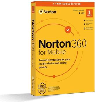 Obrázek NORTON 360 MOBILE, 1 uživatel, 1 zařízení, 1 rok, elektronicky