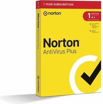 Obrázek Norton AntiVirus Plus, 1 zařízení, 1 rok, cloudové úložiště 2 GB , elektronicky